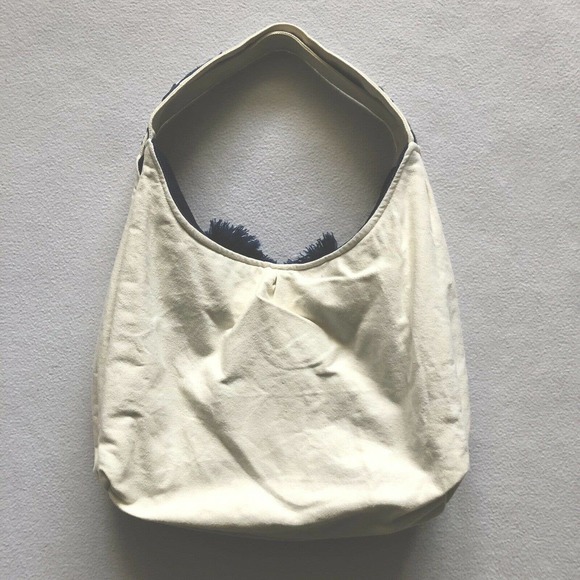 America & Beyond Blue Floral Embroidered Tote - Picture 8 of 12